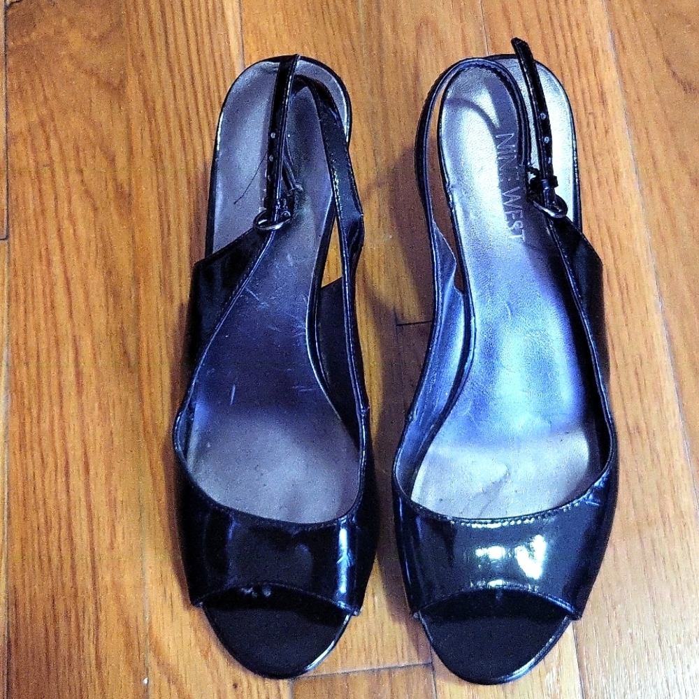 Elegant Black Women's Slingback Heels